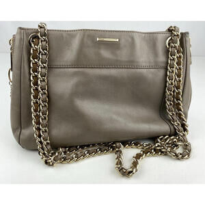 Rebecca Minkoff Shoulder Bag Crossbody Swing Convertible Chain Leather Taupe